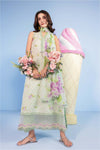 3 Pc Unstitched Embroidered Lawn Suit