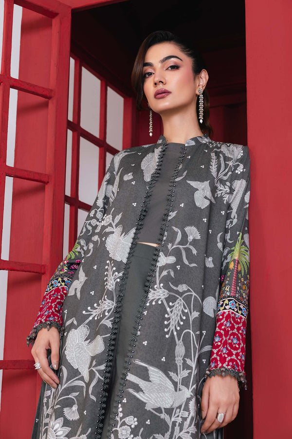3 Pc Unstitched Printed Marina Twill Suit