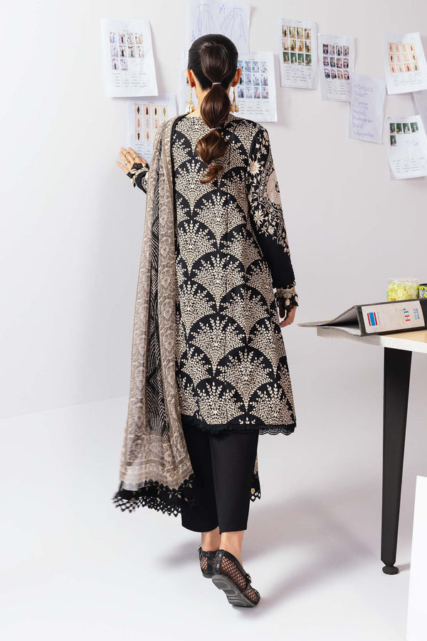 3 Pc Unstitched Printed Linen Suit