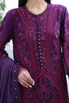 3 Piece Unstitched Embroidered Lawn Suit