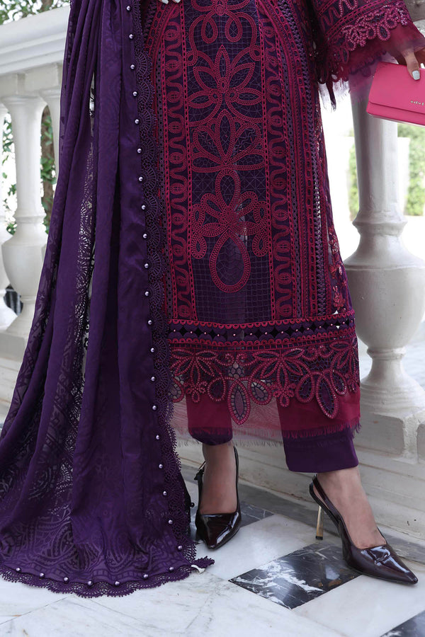 3 Piece Unstitched Embroidered Lawn Suit