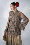 3 Piece Unstitched Embroidered Chiffon Suit