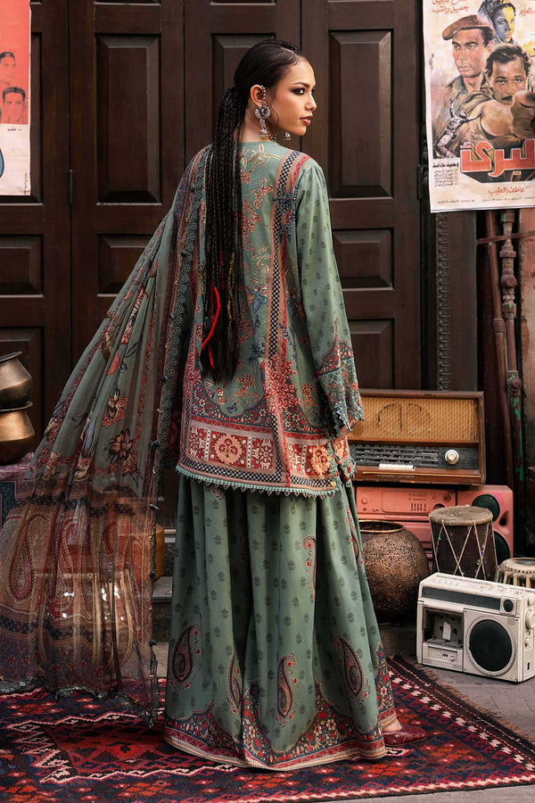 3 Piece Unstitched Embroidered Cambric Suit