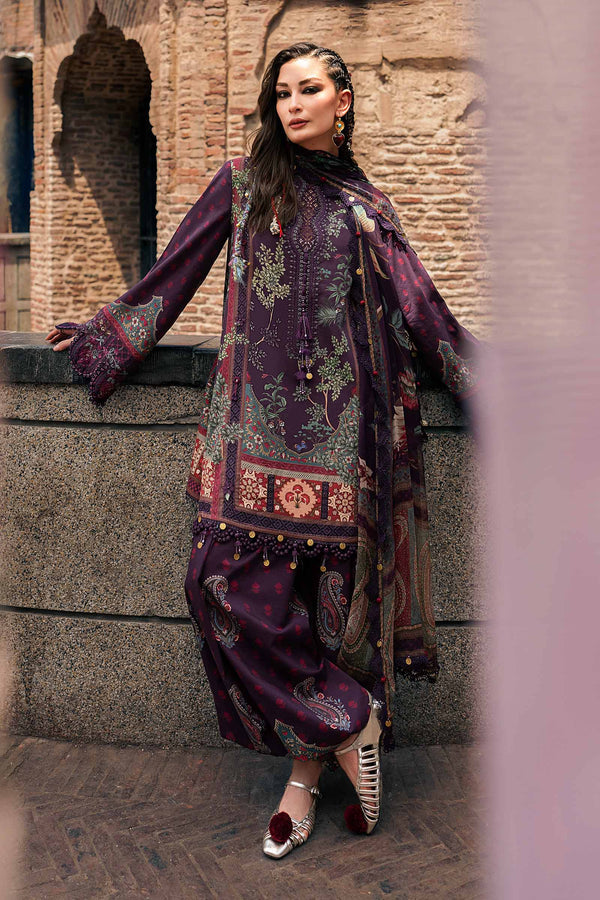 3 Piece Unstitched Embroidered Cambric Suit