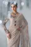 Unstitched Embroidered Chiffon Saree