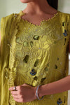 3 Piece Unstitched Embroidered Bemberg Raw Silk Suit
