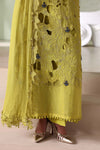 3 Piece Unstitched Embroidered Bemberg Raw Silk Suit