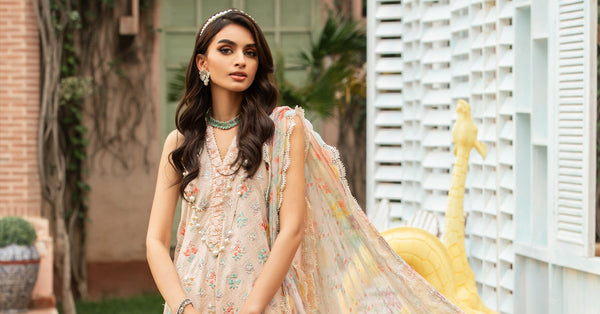3 Piece Unstitched Printed Suit | MPT-2203-B