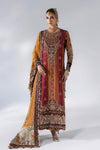 3 Piece Unstitched Embroidered Raw Silk Suit