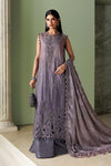 3 Piece Unstitched Embroidered Bell Raw Silk Suit