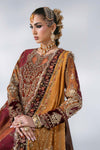 3 Piece Unstitched Embroidered Raw Silk Suit