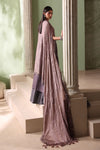 3 Piece Unstitched Embroidered Bell Raw Silk Suit