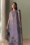 3 Piece Unstitched Embroidered Bell Raw Silk Suit
