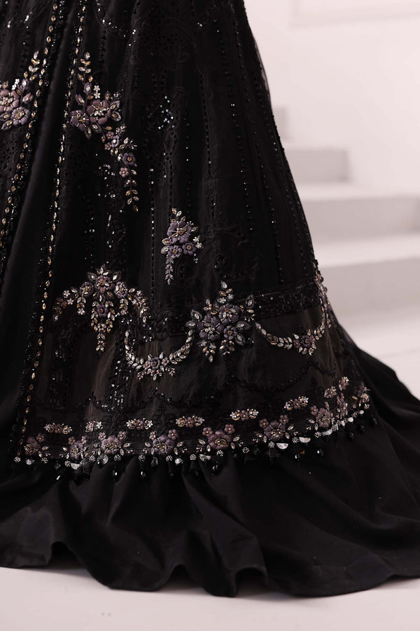 3 Piece Unstitched Embroidered Organza Suit | BD-3004