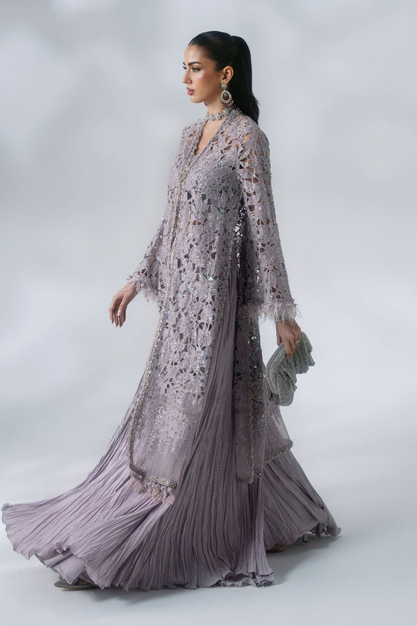 3 Piece Unstitched Embroidered Organza Suit