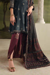 3 Piece Unstitched Embroidered Tusser Silk Suit