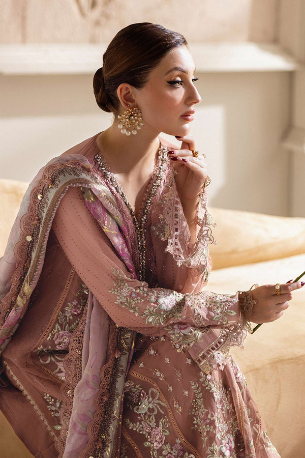 3 Piece Unstitched Embroidered Chiffon Suit | MPC-25-105