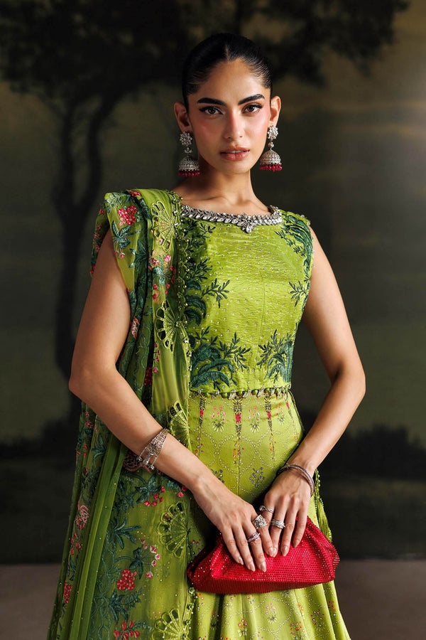3 Piece Unstitched Embroidered Raw Silk Suit