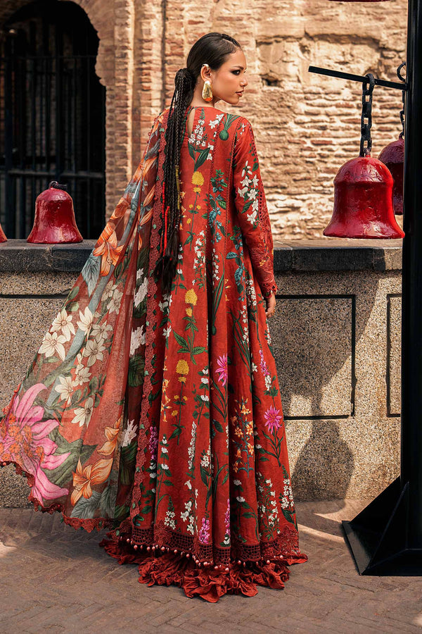 3 Piece Unstitched Embroidered Cambric Suit