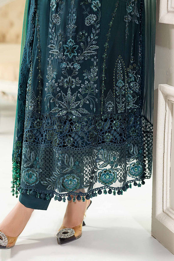 3 Piece Unstitched Embroidered Chiffon Suit | MPC-25-106