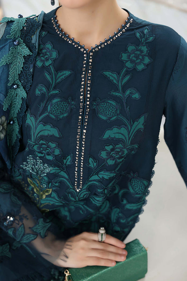 3 Piece Unstitched Embroidered Lawn Suit
