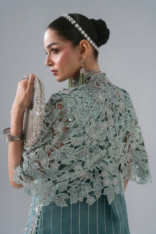 3 Piece Unstitched Embroidered Organza Suit