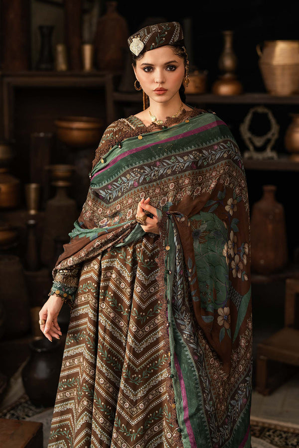 3 Piece Unstitched Embroidered Cambric Suit