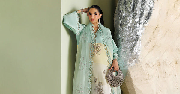 3 Piece Unstitched Embroidered Raw Silk Suit