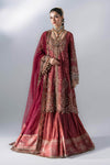 3 Piece Unstitched Embroidered Organza Suit