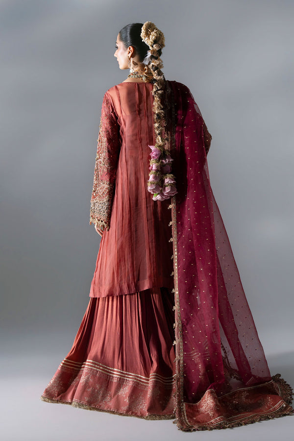 3 Piece Unstitched Embroidered Organza Suit