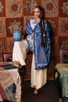 3 Piece Unstitched Embroidered Irish Linen Suit