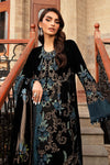 3 Piece Unstitched Embroidered Velvet Suit | DL-1208