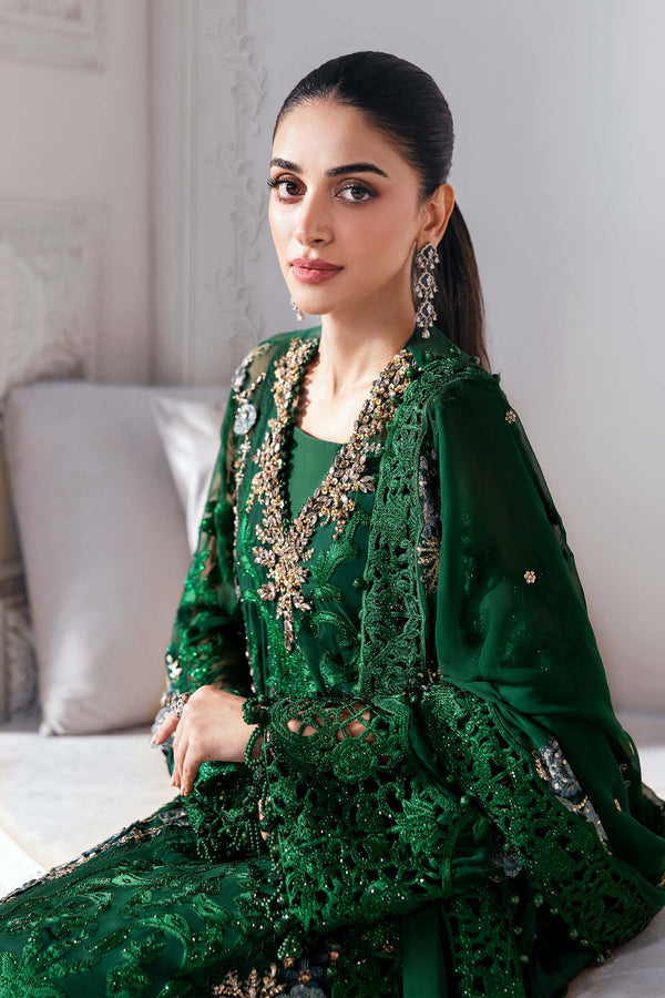 3 Piece Unstitched Embroidered Chiffon Suit | BD-3008