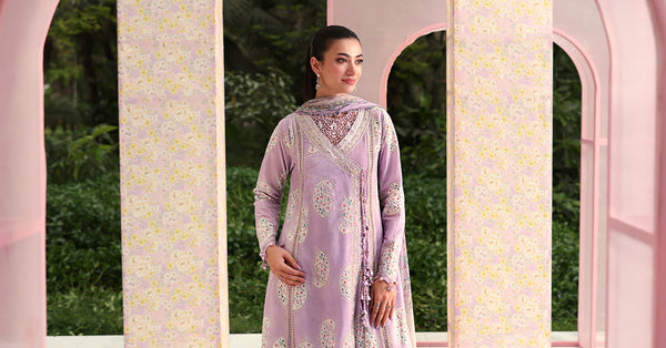 3 Piece Unstitched Embroidered Lawn Suit