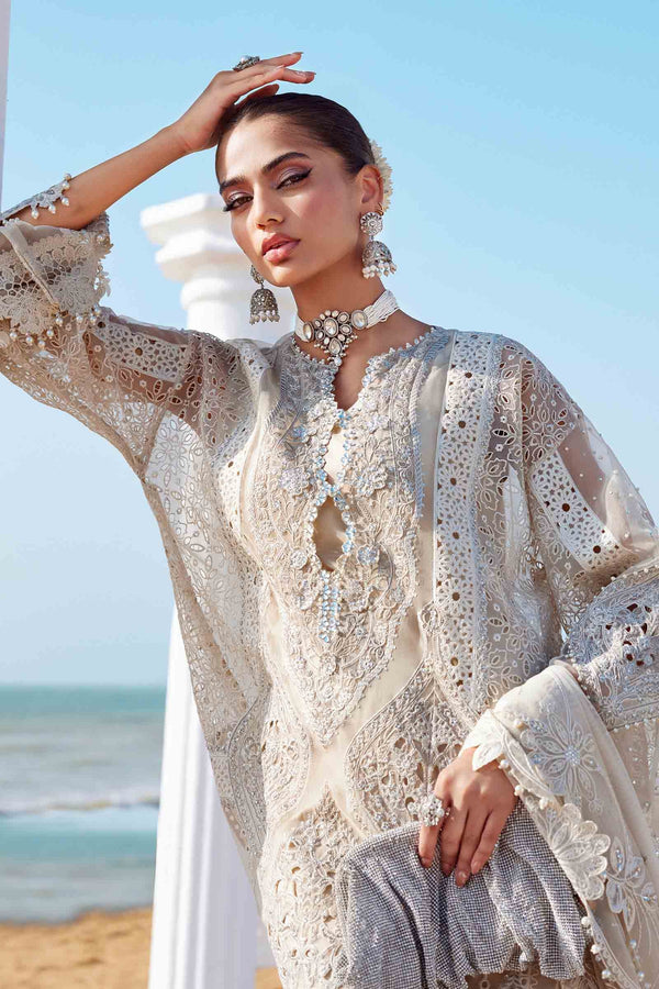 3 Piece Unstitched Embroidered Organza Suit | EID LAWN-25-09