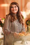 3 Piece Embroidered Chiffon Suit