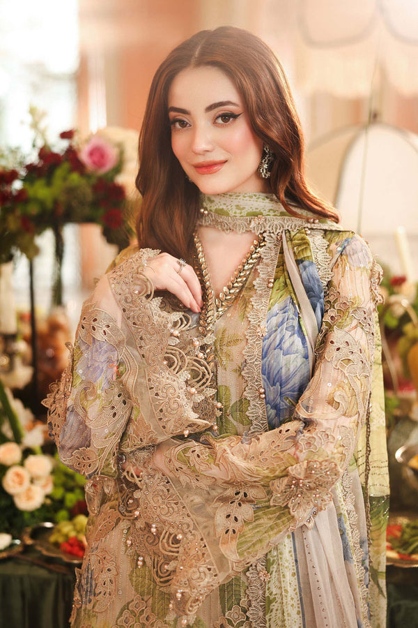3 Piece Embroidered Chiffon Suit