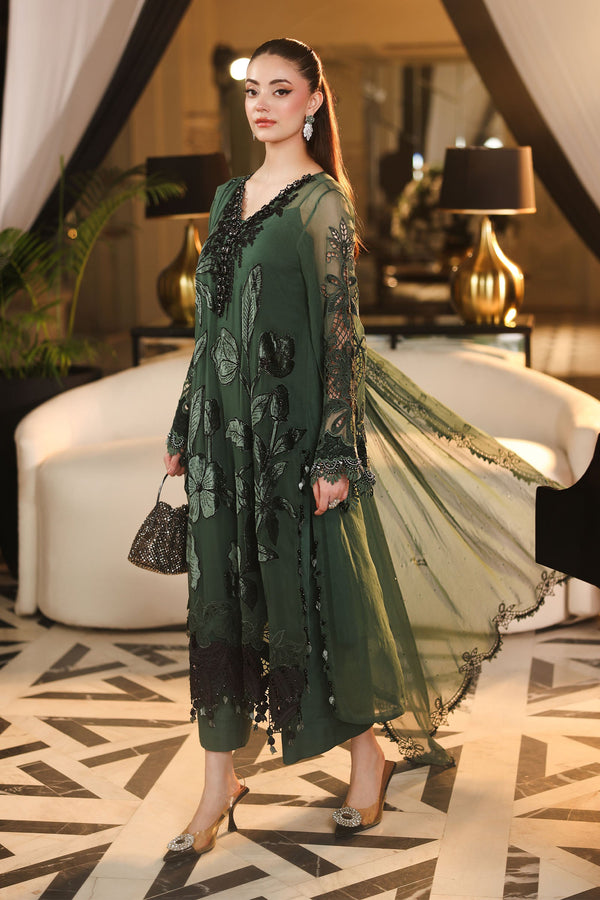 3 Piece Embroidered Chiffon Suit