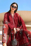 3 Piece Unstitched Embroidered Net Suit