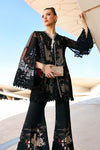 3 Piece Unstitched Embroidered Net Suit