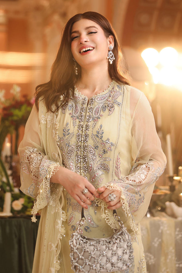3 Piece Embroidered Chiffon Suit
