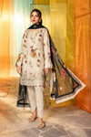 3 Pc Unstitched Printed Lawn Suit | MB-CUS25-702B