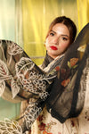 3 Pc Unstitched Printed Lawn Suit | MB-CUS25-702B