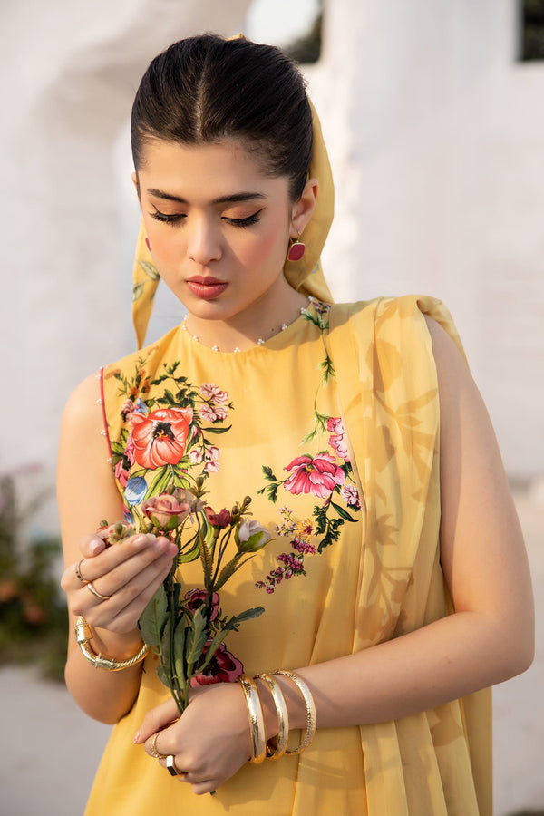 3 Pc Unstitched Printed Lawn Suit | MB-CUS25-712A