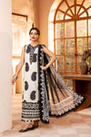 3 Pc Unstitched Embroidered Slub Lawn Suit | MB-CUS25-911B