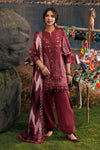 3 Pc Unstitched Embroidered Slub Khaddar Suit