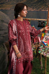 3 Pc Unstitched Embroidered Slub Khaddar Suit