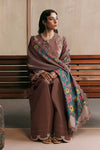3 Pc Unstitched Embroidered Slub Khaddar Suit