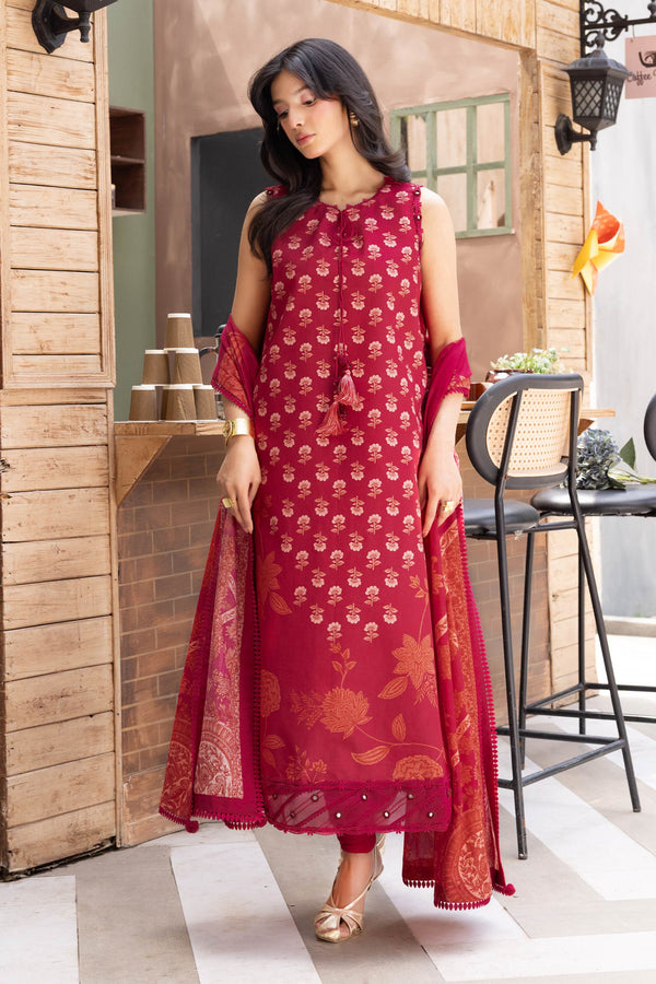3 Pc Unstitched Printed Lawn Suit