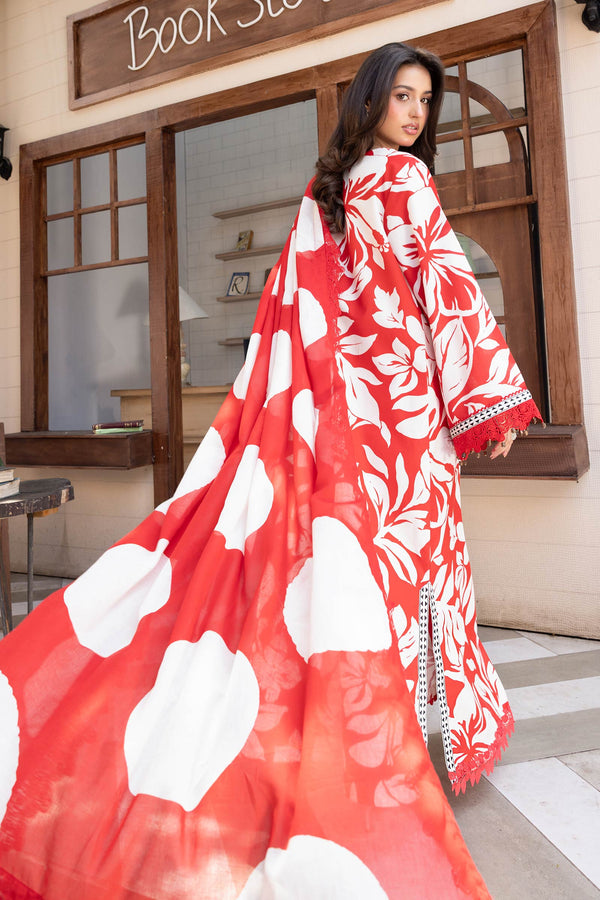 3 Pc Unstitched Printed Lawn Suit